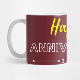 Happy Anniversary | 3 Year Mug